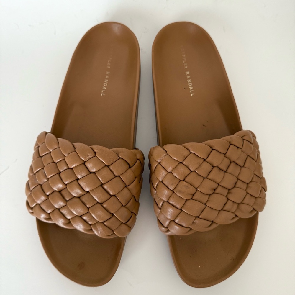 Loeffler Randall Women's Sonnie Woven Slide Sandals